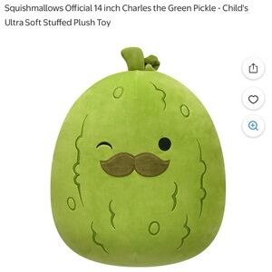 New Squishmallows Charles Green Pickle Plush 14 Inch